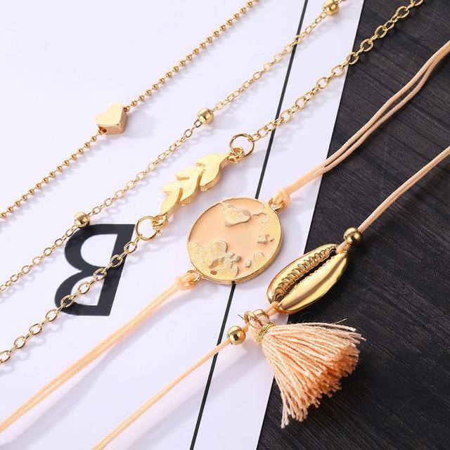 Conjunto de Pulseira 5 Peças