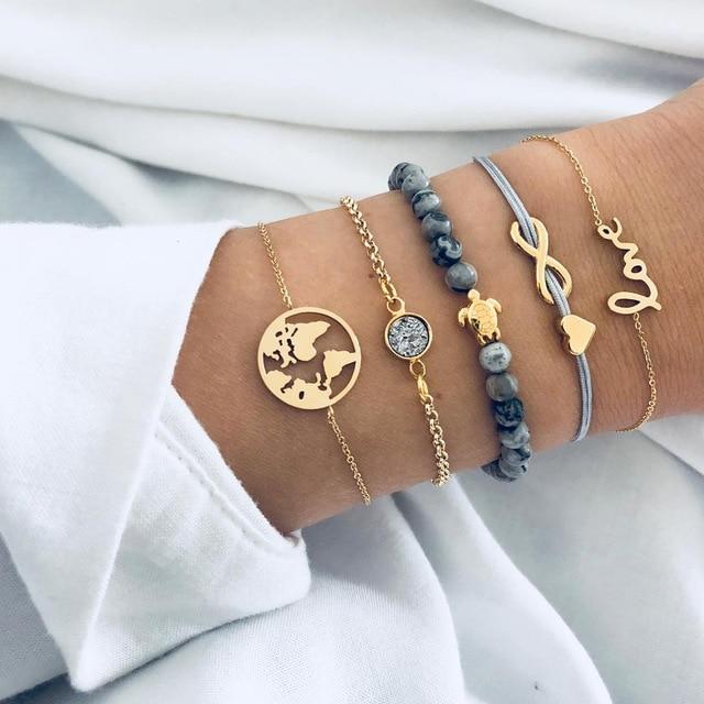 Conjunto de Pulseira 5 Peças