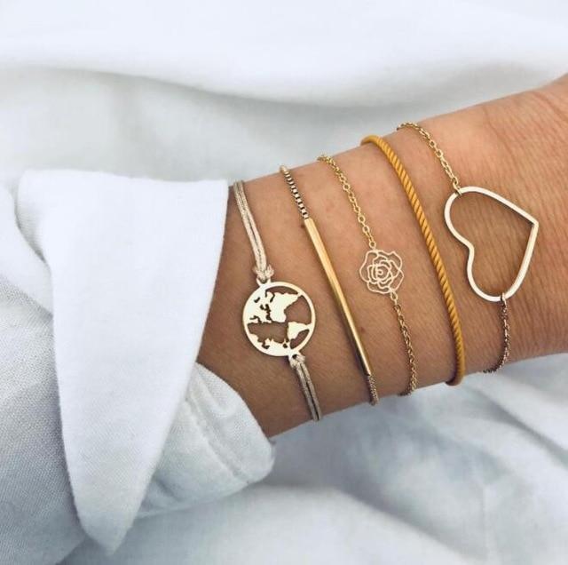 Conjunto de Pulseira 5 Peças